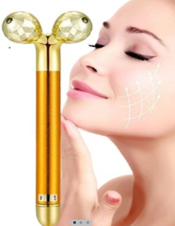 Masajeador facial 2 en 1 Dorado