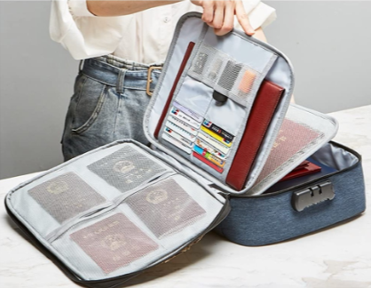 Bolso organizador porta papeles